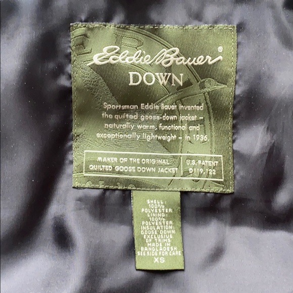 Eddie Bauer Down Vest with Faux Fur Collar -XS - Picture 6 of 7